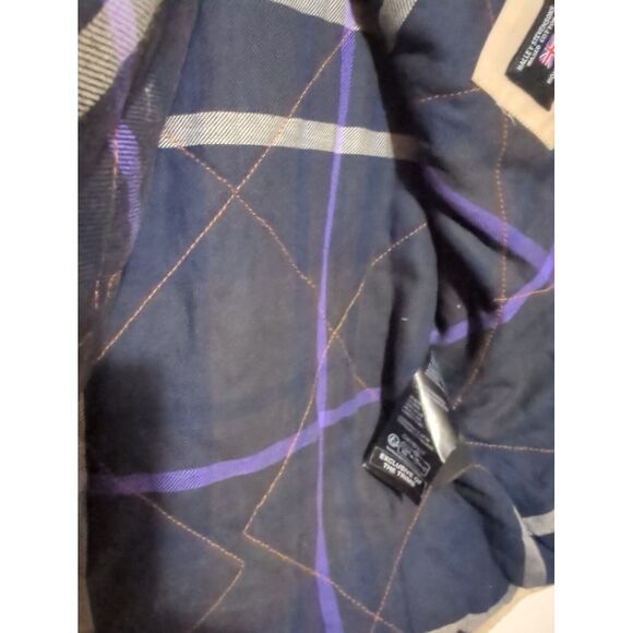 We The Free Womens Insulated Waxed Cotton Vest Beige Cord Trim Button Sz Medium - Picture 9 of 10